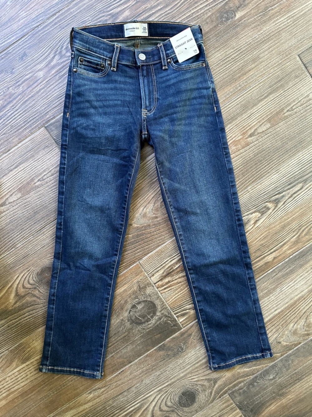 abercrombie kids Dark Blue Straight Leg Jeans